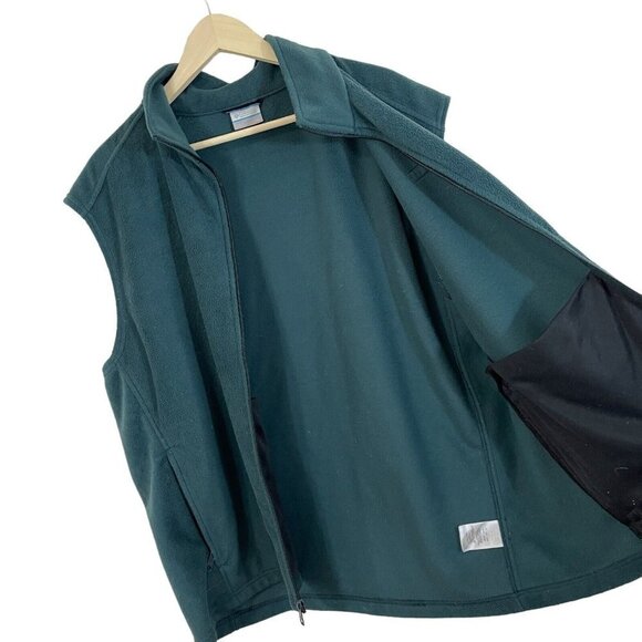Columbia X-Large Zip Fleece Layer Vest Sleeveless Jacket Lightweight Mens READ - Picture 5 of 12